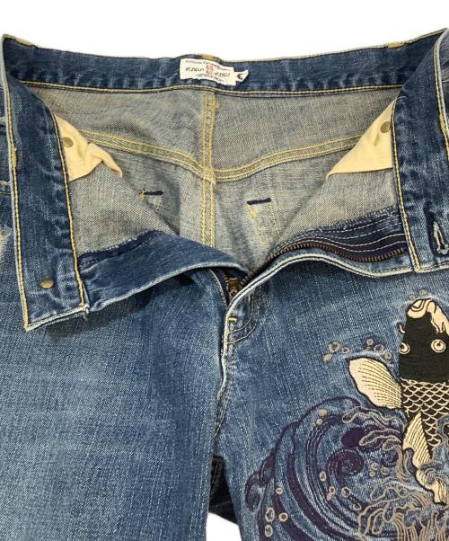 KARAKURI（カラクリ）KARAKURI (カラクリ) デニムパンツ インディゴ サイズ:81cm (W32)の古着・服飾アイテム