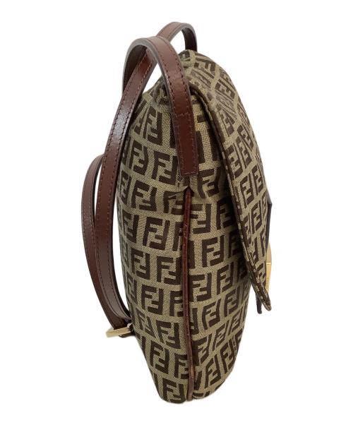 FENDI（フェンディ）FENDI (フェンディ) ショルダーバッグ ブラウン×ベージュの古着・服飾アイテム