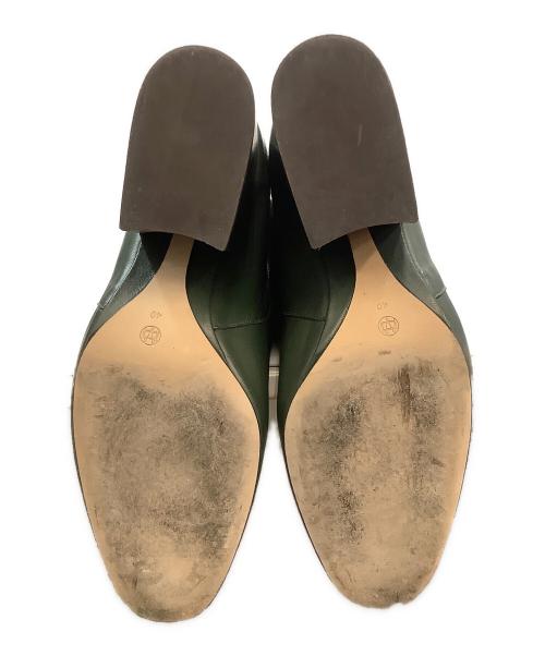 massimo Dutti（マッシモドゥッティ）massimo Dutti (マッシモドゥッティ) ロングブーツ グリーン サイズ:US9の古着・服飾アイテム