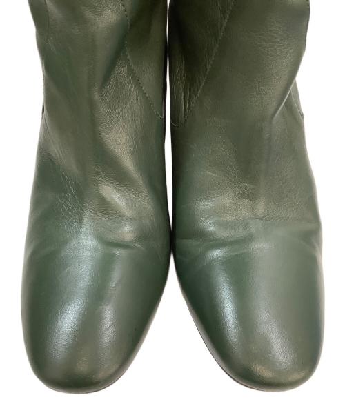 massimo Dutti（マッシモドゥッティ）massimo Dutti (マッシモドゥッティ) ロングブーツ グリーン サイズ:US9の古着・服飾アイテム
