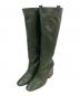 massimo Dutti（マッシモドゥッティ）の古着「ロングブーツ」｜グリーン