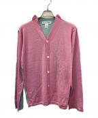 COMME des GARCONS SHIRTコムデギャルソンシャツ）の古着「ニットカーディガン」｜ピンク×スカイブルー