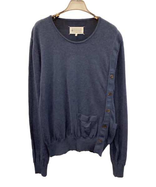 Maison Margiela（メゾンマルジェラ）Maison Margiela (メゾンマルジェラ) 薄手ニット ブルー サイズ:Lの古着・服飾アイテム