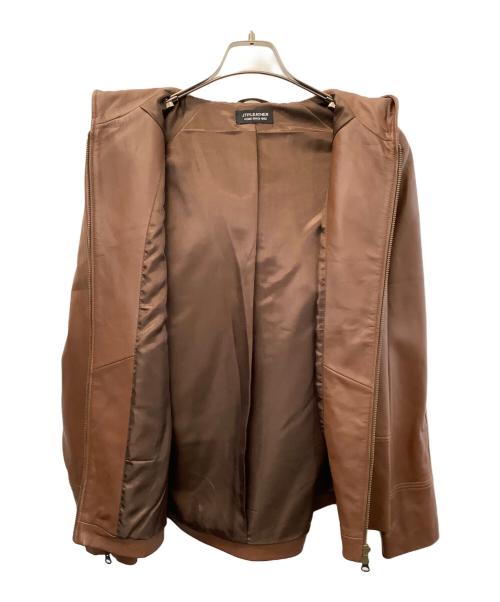 神戸パティーナ（コウベパティーナ）神戸パティーナ (コウベパティーナ) レザージャケット ブラウン サイズ:Lの古着・服飾アイテム