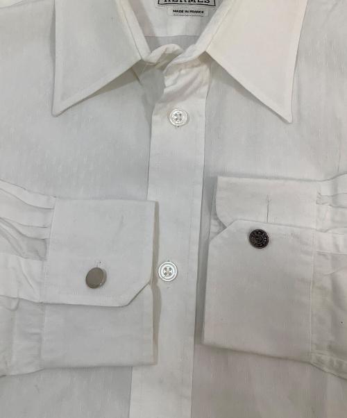 HERMES（エルメス）HERMES (エルメス) 長袖シャツ ホワイト サイズ:41の古着・服飾アイテム