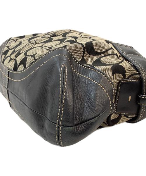 COACH（コーチ）COACH (コーチ) ハンドバッグ ブラウン×アイボリーの古着・服飾アイテム