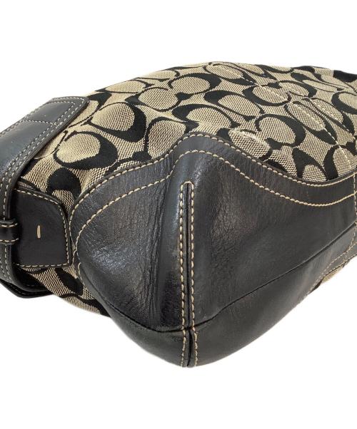 COACH（コーチ）COACH (コーチ) ハンドバッグ ブラウン×アイボリーの古着・服飾アイテム