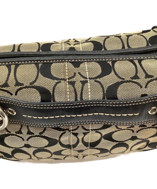 COACH（コーチ）COACH (コーチ) ハンドバッグ ブラウン×アイボリーの古着・服飾アイテム