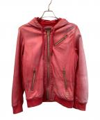 DIESELディーゼル）の古着「ジップパーカー」｜レッド