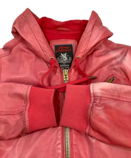 DIESEL（ディーゼル）DIESEL (ディーゼル) ジップパーカー レッド サイズ:Sの古着・服飾アイテム