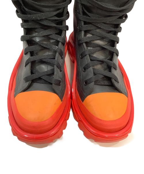 adidas（アディダス）adidas (アディダス) RAF SIMONS (ラフシモンズ) ブーツ レッド×ブラック サイズ:25cmの古着・服飾アイテム