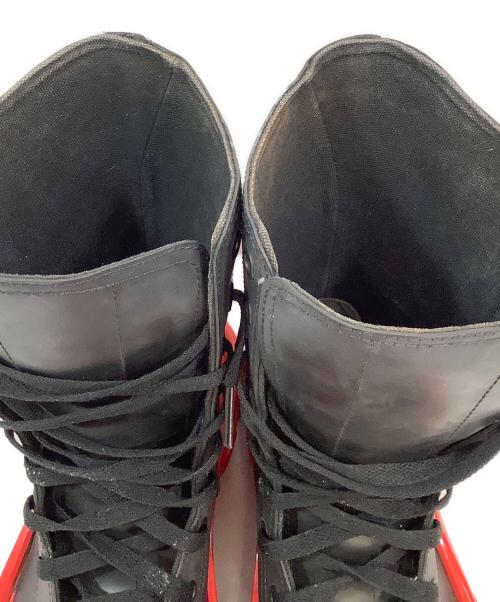 adidas（アディダス）adidas (アディダス) RAF SIMONS (ラフシモンズ) ブーツ レッド×ブラック サイズ:25cmの古着・服飾アイテム