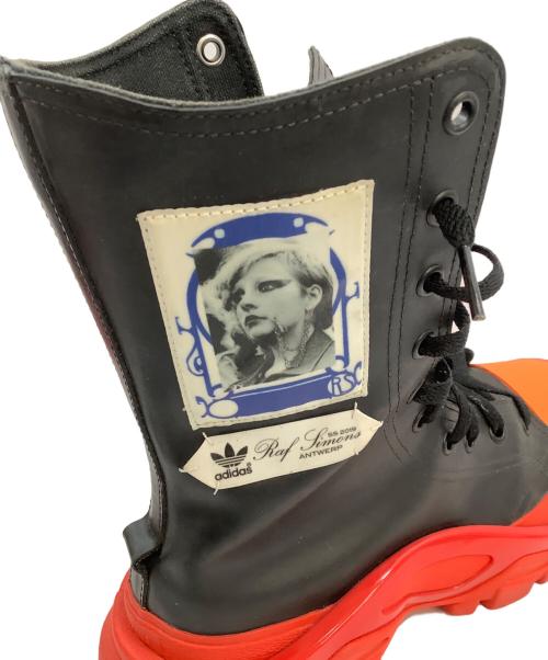 adidas（アディダス）adidas (アディダス) RAF SIMONS (ラフシモンズ) ブーツ レッド×ブラック サイズ:25cmの古着・服飾アイテム