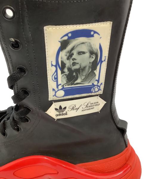 adidas（アディダス）adidas (アディダス) RAF SIMONS (ラフシモンズ) ブーツ レッド×ブラック サイズ:25cmの古着・服飾アイテム