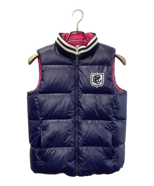POLO RALPH LAUREN（ポロ・ラルフローレン）POLO RALPH LAUREN (ポロ・ラルフローレン) リバーシブルダウンベスト ネイビー サイズ:XLの古着・服飾アイテム