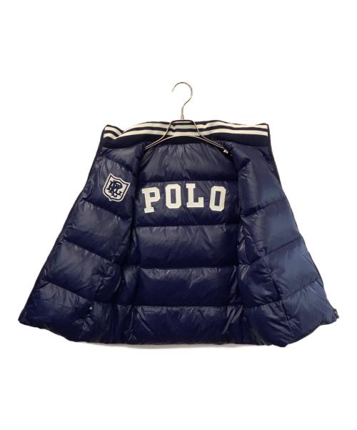 POLO RALPH LAUREN（ポロ・ラルフローレン）POLO RALPH LAUREN (ポロ・ラルフローレン) リバーシブルダウンベスト ネイビー サイズ:XLの古着・服飾アイテム