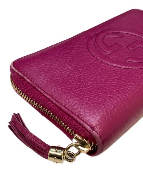 GUCCI（グッチ）GUCCI (グッチ) 長財布 ショッキングピンクの古着・服飾アイテム