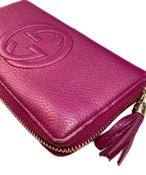 GUCCI（グッチ）GUCCI (グッチ) 長財布 ショッキングピンクの古着・服飾アイテム