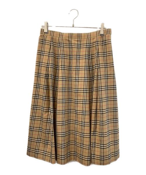 Burberry's（バーバリー）Burberry's (バーバリーズ) ミディスカート ベージュ サイズ:15の古着・服飾アイテム