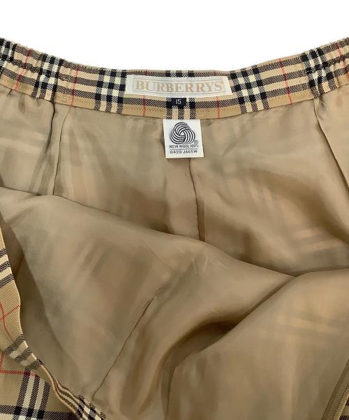 Burberry's（バーバリー）Burberry's (バーバリーズ) ミディスカート ベージュ サイズ:15の古着・服飾アイテム