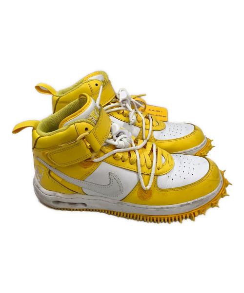 NIKE（ナイキ）NIKE (ナイキ) OFFWHITE (オフホワイト) ハイカットスニーカー イエロー×ホワイト サイズ:26.5cmの古着・服飾アイテム