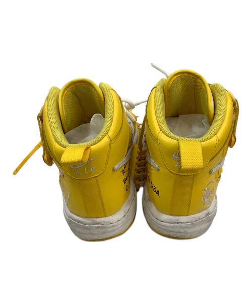 NIKE（ナイキ）NIKE (ナイキ) OFFWHITE (オフホワイト) ハイカットスニーカー イエロー×ホワイト サイズ:26.5cmの古着・服飾アイテム