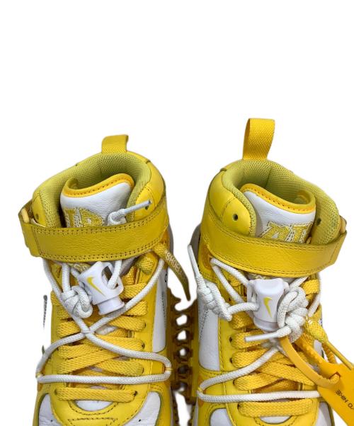 NIKE（ナイキ）NIKE (ナイキ) OFFWHITE (オフホワイト) ハイカットスニーカー イエロー×ホワイト サイズ:26.5cmの古着・服飾アイテム