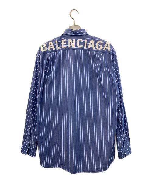 BALENCIAGA（バレンシアガ）BALENCIAGA (バレンシアガ) ボタンダウンシャツ ブルー サイズ:38の古着・服飾アイテム