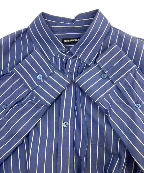 BALENCIAGA（バレンシアガ）BALENCIAGA (バレンシアガ) ボタンダウンシャツ ブルー サイズ:38の古着・服飾アイテム