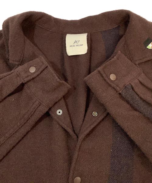 REMI RELIEF（レミレリーフ）REMI RELIEF (レミレリーフ) 長袖シャツ バーガンディー サイズ:Lの古着・服飾アイテム