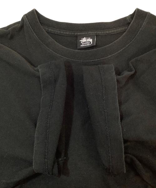 stussy（ステューシー）stussy (ステューシー) 半袖カットソー ブラック サイズ:XLの古着・服飾アイテム