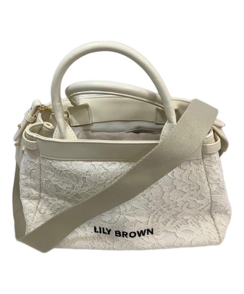 Lily Brown（リリーブラウン）Lily Brown (リリーブラウン) 2WAYバッグ ホワイトの古着・服飾アイテム