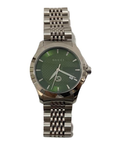 GUCCI（グッチ）GUCCI (グッチ) 腕時計 グリーンの古着・服飾アイテム