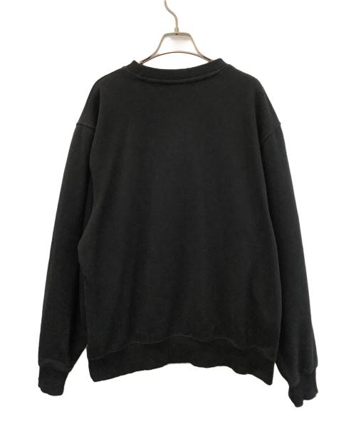 stussy（ステューシー）stussy (ステューシー) S CROWN CREW SWEATSHIRT ブラック サイズ:Lの古着・服飾アイテム