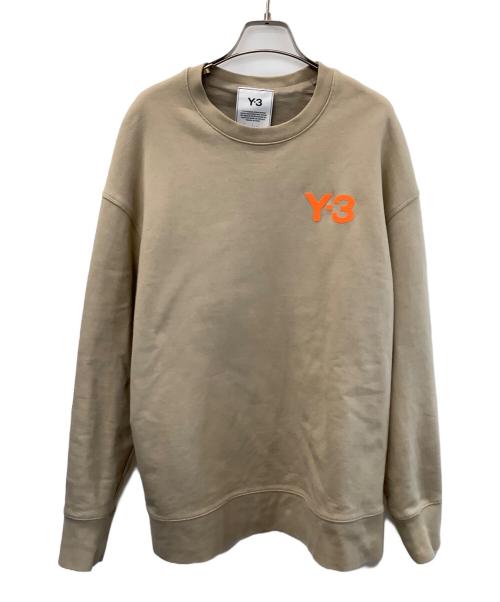 Y-3（ワイスリー）Y-3 (ワイスリー) M CLASSIC CHEST LOGO CREW SWEATSHIRT ベージュ サイズ:Mの古着・服飾アイテム