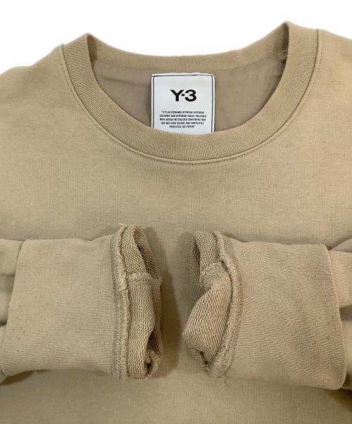 Y-3（ワイスリー）Y-3 (ワイスリー) M CLASSIC CHEST LOGO CREW SWEATSHIRT ベージュ サイズ:Mの古着・服飾アイテム