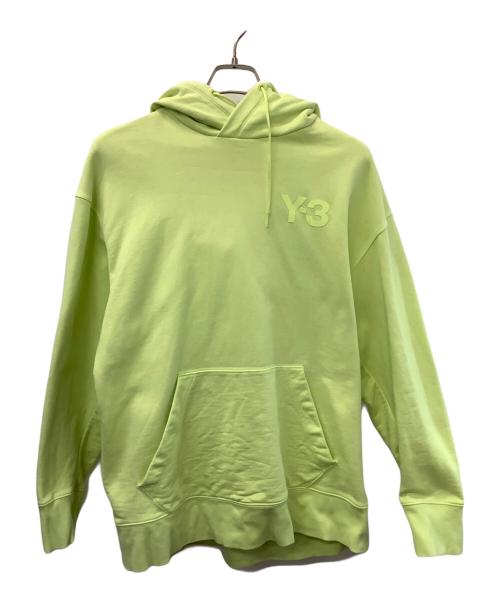 Y-3（ワイスリー）Y-3 (ワイスリー) CLASSIC CHEST LOGO HOODIE イエロー サイズ:Sの古着・服飾アイテム