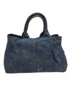 PRADAプラダ）の古着「トートバッグ」｜インディゴ