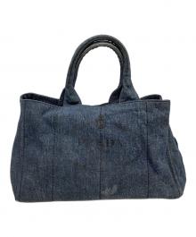 PRADA（プラダ）の古着「トートバッグ」｜インディゴ