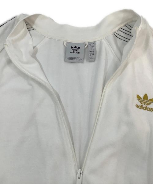 adidas（アディダス）adidas (アディダス) トラックジャケット ホワイト サイズ:Lの古着・服飾アイテム