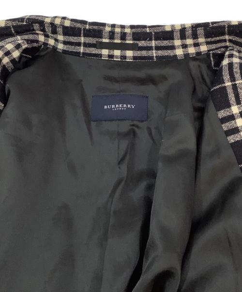 BURBERRY LONDON（バーバリーロンドン）BURBERRY LONDON (バーバリーロンドン) シャツジャケット ブラック×ホワイト サイズ:Lの古着・服飾アイテム