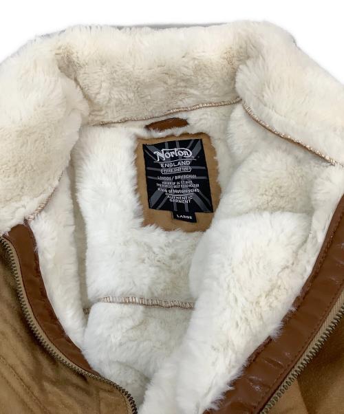 Norton（ノートン）Norton (ノートン) 裏ボアジャケット ブラウン サイズ:Lの古着・服飾アイテム