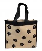 MARY QUANTマリークヮント）の古着「トートバッグ」｜ベージュ×ブラック