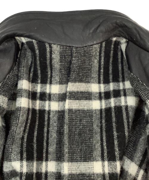 GVF IMPERCUIR GRAULHET（ジーブイエフ）GVF IMPERCUIR GRAULHET (ジーブイエフ) パイロットレザージャケット ブラック サイズ:記載なしの古着・服飾アイテム