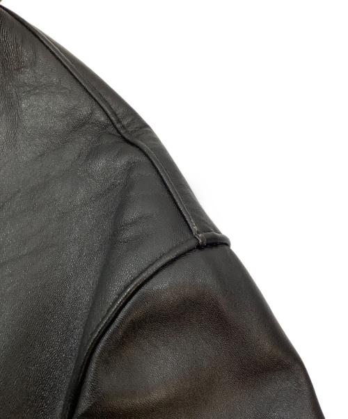 GVF IMPERCUIR GRAULHET（ジーブイエフ）GVF IMPERCUIR GRAULHET (ジーブイエフ) パイロットレザージャケット ブラック サイズ:記載なしの古着・服飾アイテム