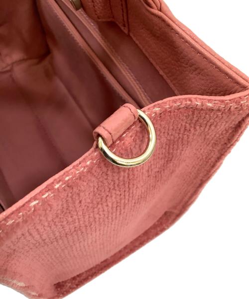 FEILER（フェイラー）FEILER (フェイラー) スクエア２WAYミニバッグ ピンクの古着・服飾アイテム