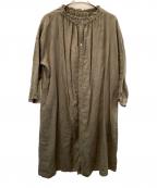 nest Robeネストローブ）の古着「長袖ワンピース」｜オリーブ