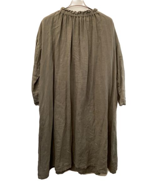 nest Robe（ネストローブ）nest Robe (ネストローブ) 長袖ワンピース オリーブ サイズ:Freeの古着・服飾アイテム