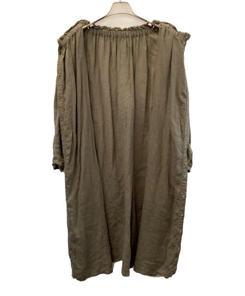 nest Robe（ネストローブ）nest Robe (ネストローブ) 長袖ワンピース オリーブ サイズ:Freeの古着・服飾アイテム