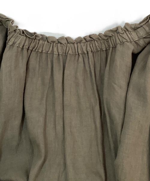 nest Robe（ネストローブ）nest Robe (ネストローブ) 長袖ワンピース オリーブ サイズ:Freeの古着・服飾アイテム